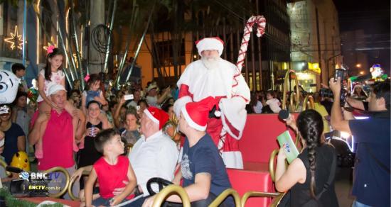 Chegada do Papai Noel em Tubarão