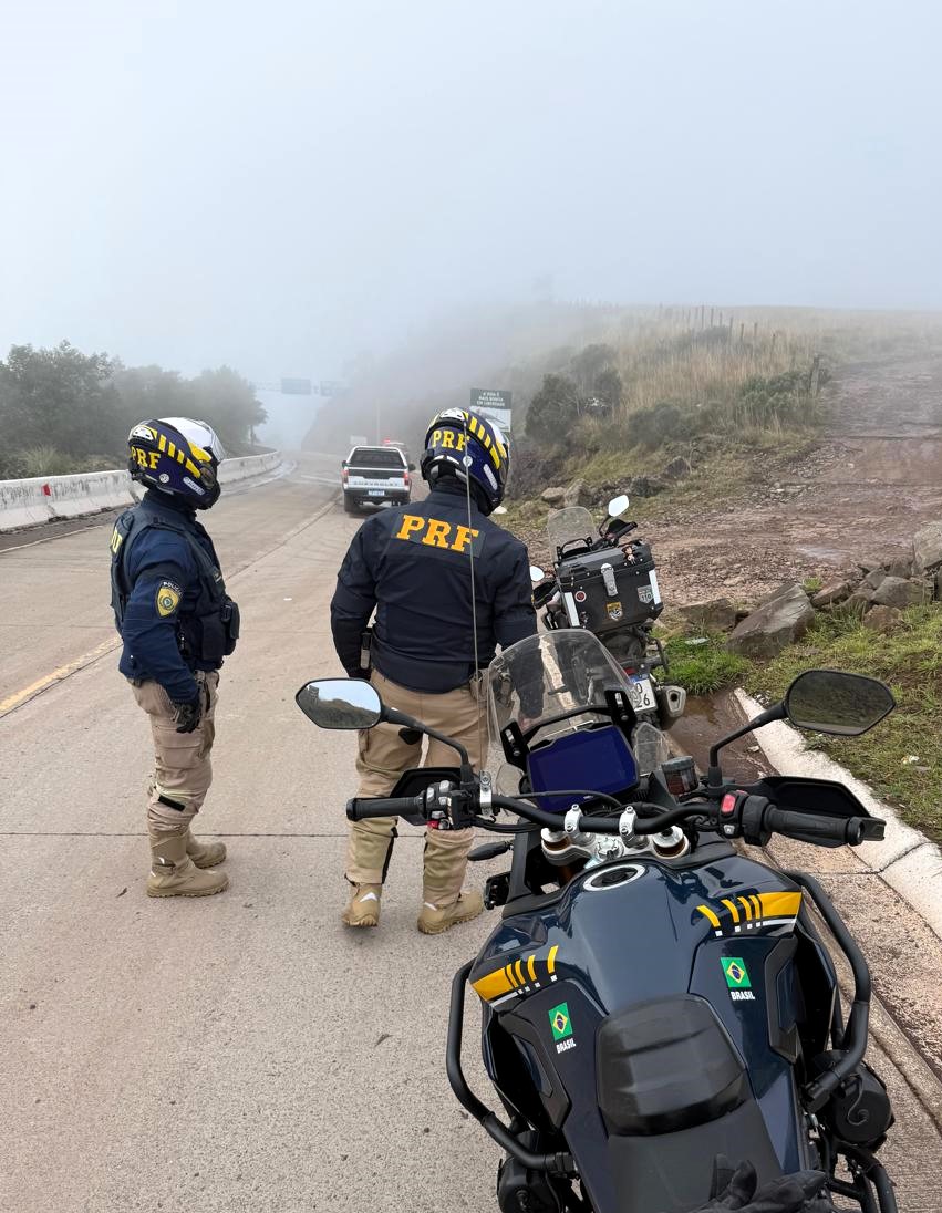PRF intensifica fiscalização contra motos irregulares na BR-285, sul de SC.