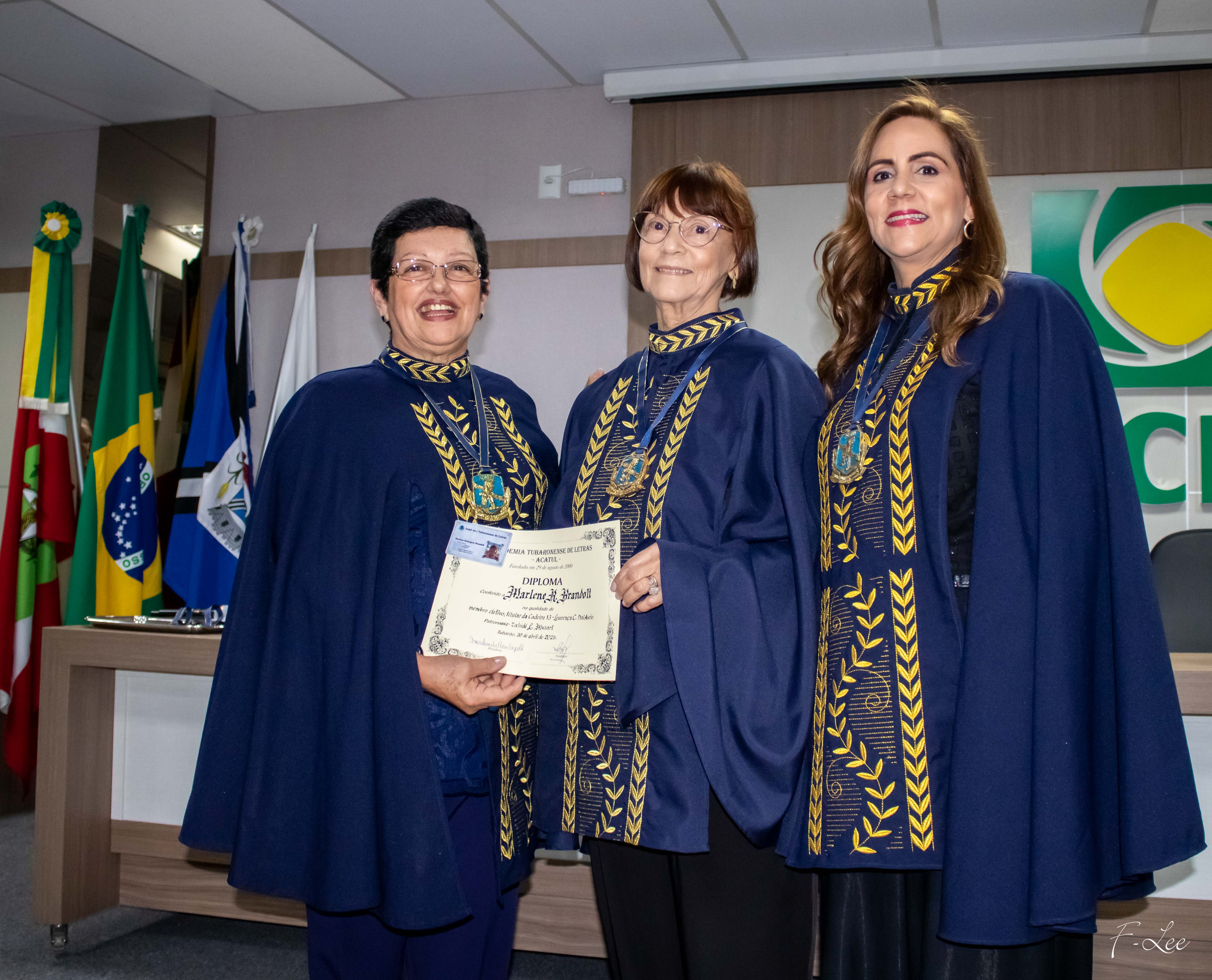 Novos acadêmicos na ACATUL - Tubarão, SC.